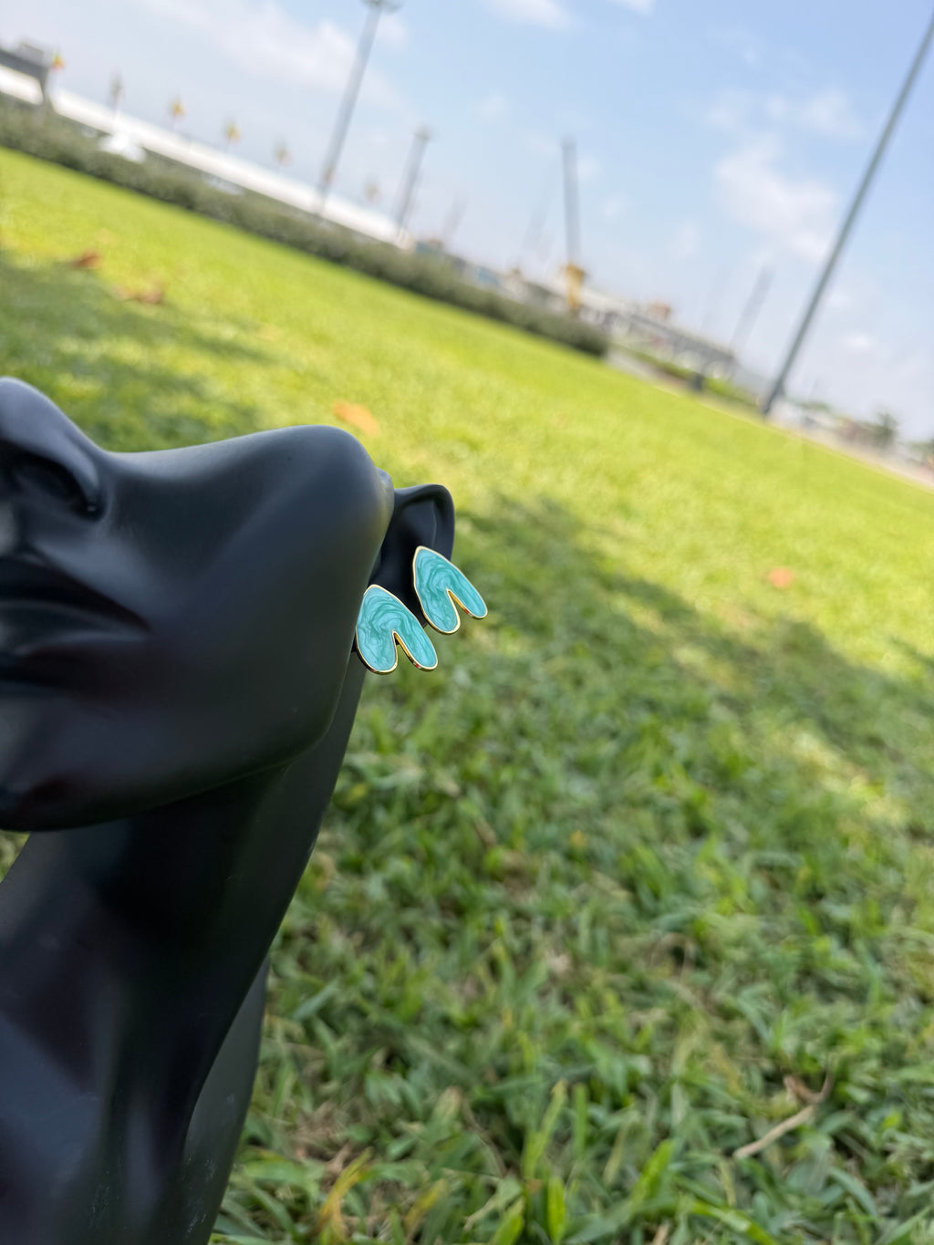 Boucles d'oreilles créoles émaillées