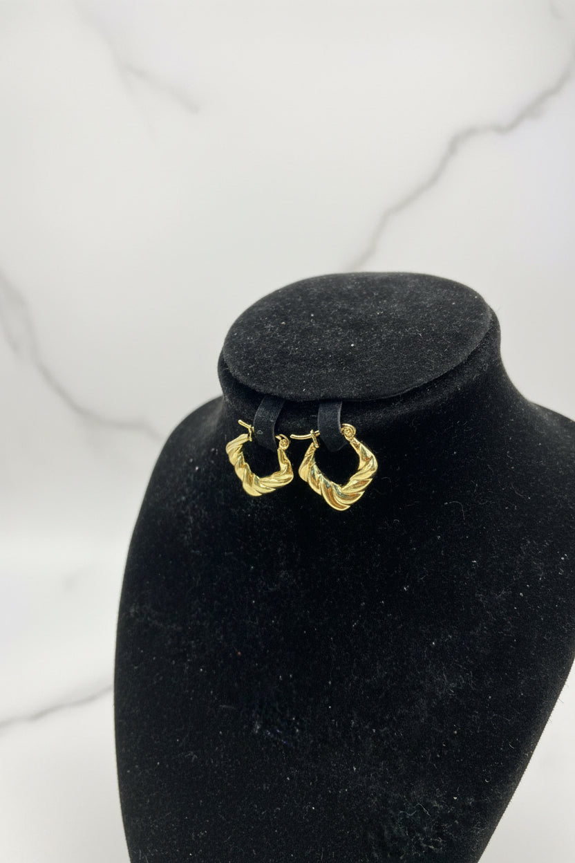 Enamel Huggie Earrings