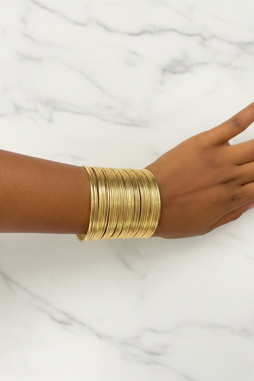 Statement Wire Cuff Bracelet