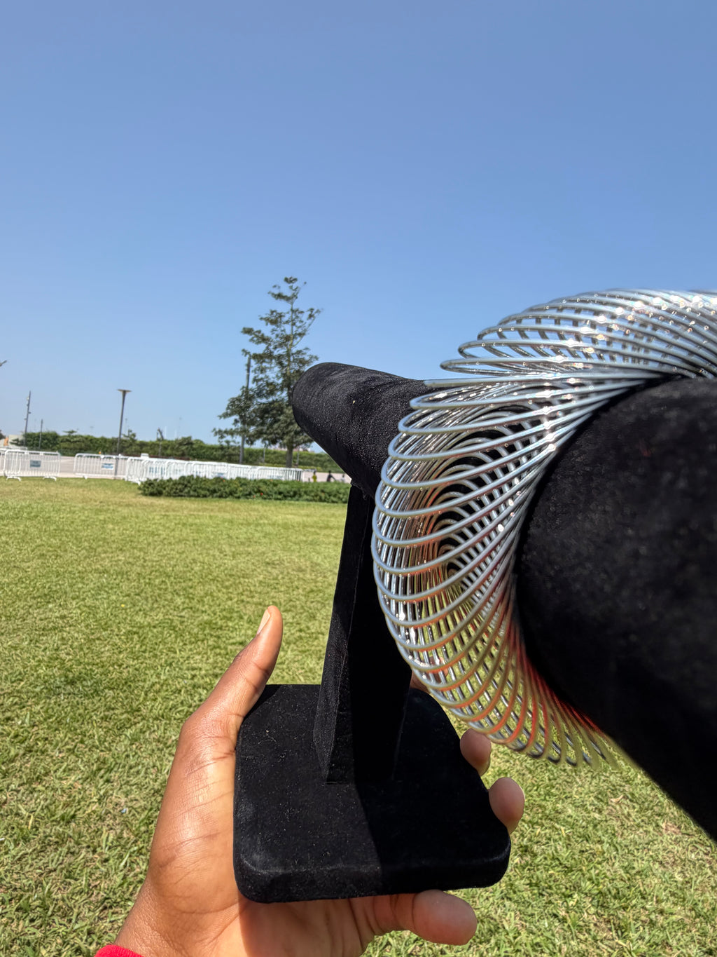Silver Mesh Dome Bangle