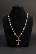 Cross & Pearl Crystal Necklace